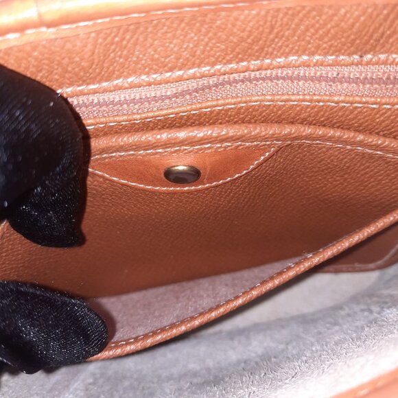 SOLD! Dooney & Bourke Leather Mini Dover Crossbody Vintage Hand Painted - Picture 12 of 16